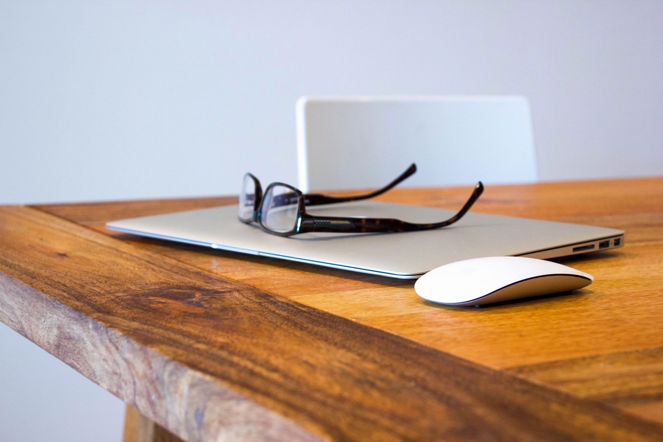 Clean workspace with laptop